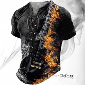 Allstar - Kaos Lengan Pendek V Neck Tali Gitar Akustik Distro / Kaos V Neck Tali Printing / Kaos V Neck Tali Pria / Kaos V Neck / Kaos Pria / Kaos Viral Distro / Kaos Terbaru / Kaos Model Tali Printing / Kaos Tali Dada / Kaos Pria Terbaru / Kaos Viral