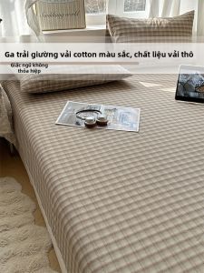 MANSHIAN | Non-slip Mattress Protector 100% Cotton Woven Washed Cotton