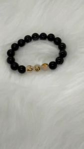 Vòng mã não đen tự nhiên tam hợp tỵ dậu sửu - size 8 10 12ly - có khai quang điểm nhãn may mắn tài lộc - PHONG THỦY ANH VŨ