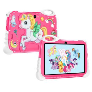 Good Quality Rainbow Horse Childrens learning Tablet 7.0-inch Ultra Clear Screen Memory 8GB RAM +128GB ROM Support 2.4WIFI