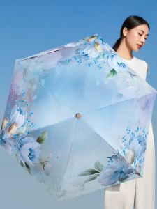 Mũi Khoan Siêu Nhẹ 160g Năm Gấp Chống Nắng Chống Tia UV Nhỏ Vàng Dùng Cho Cả Nắng Và Mưa Chống Tia UV Cho Phụ Nữ