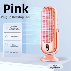 Desktop Battery Powered Mini Fan Office Desk Cooling Air Conditioner Tower Fan Long Endurance Temperature Regulation Tool