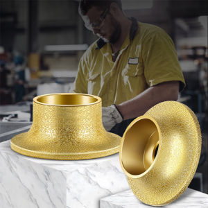 Tile Marble Stone Edge Grinding Polishing Wheel Angle Grinder wheel Diamond Brazed Profile Edging Disc