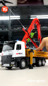🚧 Concrete Pump Truck Toy | 🚛 Diecast Metal Cab Construction Vehicle | 💦 Working Water Pump | ✨ Light & Sound Effects | 👶 Kids Engineering Toy | 🎁 Gift | 📦 Ready Stock Malaysia 🇲🇾