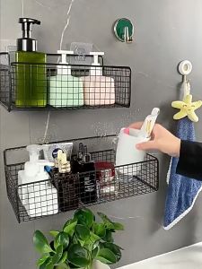 ✨ต้นฉบับ✨ชั้นวางของในห้องน้ำ ชั้นวางของติดผนัง ตะแกรงวางของ สำหรับห้องนํ้า สามารถวางสิ่งของได้หลากหลาย มี 2 สีให้เลือก เเข็งเเรง ทนทาน รับนํ้าหนักได้ดี