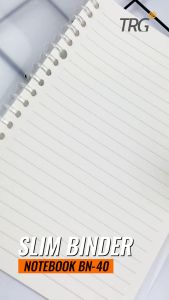 TRG Slim File Binder Note BN-40 A5 B5 - Buku Tulis Catatan Notebook Transparan TRG