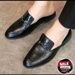 giày sục da vân sóng hàng kĩ giày dự tiệc mã G5 đặt lùi 1 size