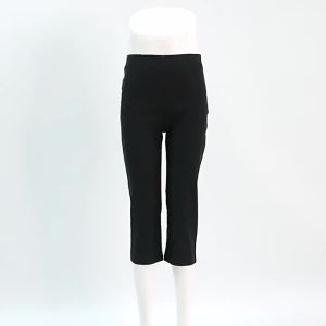 Quần Yoga Nữ Cạp Cao Ôm Dáng Ngắn Chất Liệu Polyester Dệt Kim Thoáng Khí Thời Trang Đường Phố Tôn Dáng.