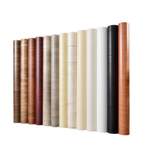 55cm Wide Waterproof Wood Vinyl Wallpaper Self Adhesive wallpapers Doors Cabinet Desktop Modern Furniture Decorative wall Paper