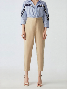 Vero Moda | Quần Tây Cao Bụng Dài Chín Phân Phong Cách Thư Giãn Mùa Hè