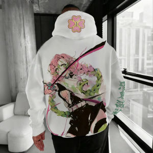 Bandai | Demon Slayer Anime Autumn/Winter Mens Hoodie 2025 New Kanroji Mitsuri Print Loose Casual Harajuku Parent-child Sweater Top