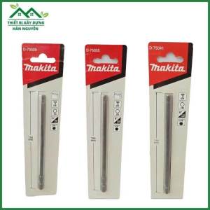 Mũi vít lục giác Makita H4H5H6 dài 150mm có nam châmchuôi lục giác 1/4"