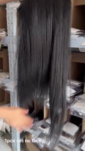 Chocala 100% Brazilian Remy Human Hair Extensions clip in hair 20"-28" 120g 3pcs Set 1x25cm 2x10cm