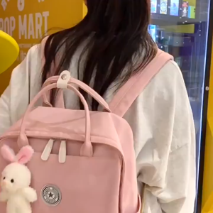 TAS RANSEL WANITA ANTI AIR FREE GANTUNGAN BONEKA LUCU - TAS VIRAL - TAS SEKOLAH CEWEK - TAS PUNGGGUNG TERBARU