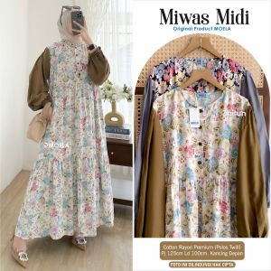 GAMIS PERMPUAN TERBARU MODEL MIDI miswa by moela