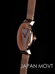 Đồng hồ nữ thương hiệu Hannah Martin chống nước thời trang đa năng bộ máy Miyoda Nhật Bản dây đeo bằng thép không gỉ