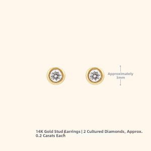Helas | Flowing Freshwater Pearl Earrings With Cultured Diamond 14K Gold Multiple Ways to Wear