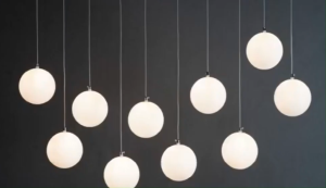 Modern Bar Ball Glass Chandelier Cafe Aisle Light Creative Restaurant Lighting E27 LED Fixtures