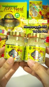 HCM - LIKE NEST [ LỐC MINI 6 HŨ ] YẾN CHƯNG TRẺ EM VỊ SỮA NON 35% TỔ YẾN