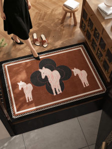 Water-Absorbing Fast-Drying Anti-Slip Brown Diatomaceous Door Mat