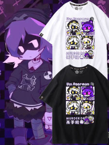 Murder Drones Summer Casual Short Sleeve T-Shirt Mens Fashion Anime Surroundings Breathable Cotton round Neck Tee