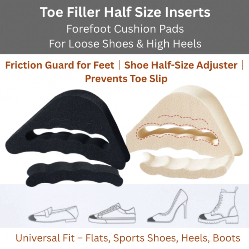 [SG STOCK] 7 Types Women’s Shoe Insoles – Trimmable High Heel Pads Cowhide & Silicone Forefoot Cushions Toe Filler 3D Thickened Pads Anti-Slip Pain Relief Shoe Size Adjuster