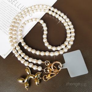 สายโซ่โทรศัพท์แบบสะพายข้าง สร้อยคอสีลูกปัด เครื่องประดับโทรศัพท์มือถือ โลหะผสม รุ่น 231108 ของ Zengge