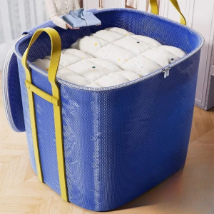 Moving Packaging Bag With Large Capacity Sturdy And Durable Woven Bag Express Delivery Clothes Sorting Box Luggage Bedding Storage Bag