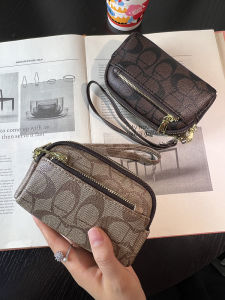 Túi Xách Nữ in Hoa Thời Trang Cao Cấp Ba Khóa Kéo Nhỏ Gọn Túi Xách PVC Chất Lượng Cao Dùng Cho Giải Trí