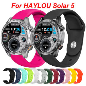 20mm 22mm Silicone Band For Haylou Solar 5 Sport Strap For Haylou Watch 2 Pro/RS5 R8 S8/RS4/RS4 Plus/Plus RT3/GST Lite Bracelet