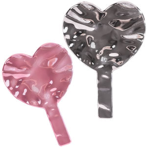 Handheld Makeup Mirror Electroplate Mirror Portable Eyelash Extension Tool For Women and Girls Face Mirrors Beauty Accessories