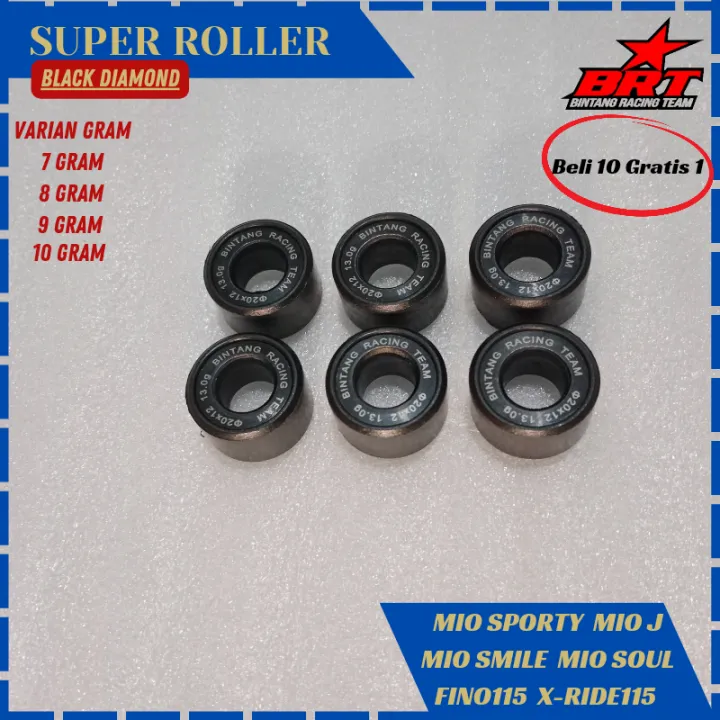 SUPER%20ROLLER%20BRT%20BLACK%20DIAMOND%20MIO%20KARBU%20MIO%20J%20MIO%20SOUL%20MIO%20GT%20FINO115%20X-RIDE115%20NOUVO%207%208%209%2010%20Gram%20-%20Image%203