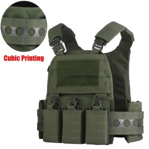 V5 FCPC Tactical Vest Ferro Plate Carrier Hunting Portable MOLLE Airsoft Triple Magazine Pouch with Zip On Back Panel Banger