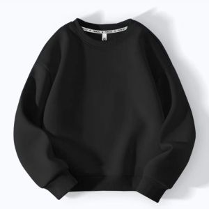 Áo Nỉ Cotton Màu Trơn Cho Mẹ Và Con Trang Phục Thường Ngày Mùa Thu Đông Không Có Lót Cotton Màu Đỏ Cỡ Lớn Cho Mẹ Và Bé Trai