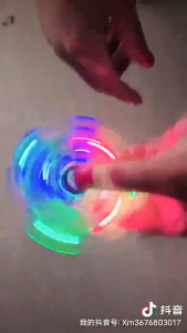 LED Light Fidget Spinner Hand Spinners Glowing Fidget Spinner Stress Relief Toys For Kids Childrens day Gifts