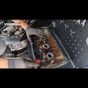 VISBELLA กาวทาปะเก็นซิลิโคน ทนความร้อนสูง เหมาะสำหรับ ปะเก็นเครื่อง ฝาสูบ ท่อไอดี วาล์ว ขนาด 85 กรัม สีเทา