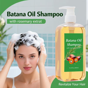 Strengthening Hair Growth Shampoo - 300ml with batana oil & rosemary controls frizz prevents breakage & nourishes scalp deeply.