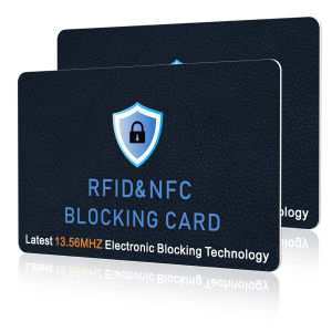 RFID Blocking Card One Card Protects Entire Wallet NFC Contactless Bank Debit Credit Card Protector ID ATM Guard Card Blocker