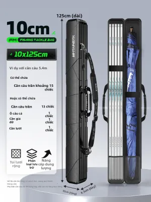 YUZHIYUAN | Túi Đựng Cần Câu Cá Chống Nước Nhẹ Bằng Vỏ Cứng