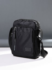 Mens Casual Oxford Cloth Crossbody Bag Lightweight Large Capacity Multi-Pocket Business Commuter Bag Single Shoulder Bag