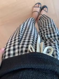 Plaid Lightweight Summer Capri Trousers