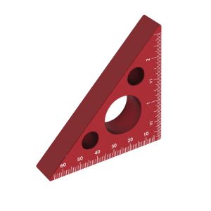 Aluminum Right Angle Ruler Woodworking Ruler Triangle Ruler Scales Machinist Carpenters Square Height Measuring Tools Gauge