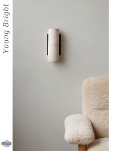 Wabi-Sabi Style Linen Wall Lamp