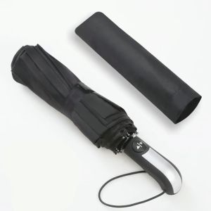 Rain Umbrella Windbreaker Black Backing Folding Automatic Folding Umbrella Outdoor Sunscreen Umbrella