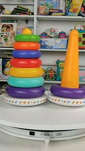 EZYLITTLES Baby Rainbow Stacking Ring Nesting Toys Early Education Learning Montessori Music Toys For Kid Mainan Kanak