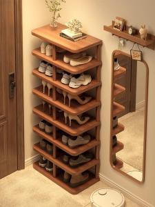 Sturdy Multi-layer Shoe Rack for Home Entrance Indoor Storage Organizer Narrow Design Easy to Clean And Maintain