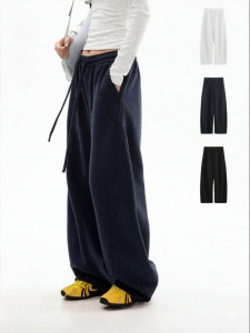 Loose Fitting Wide Leg Sweatpants Pants