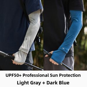 MiiOW | Black Ice Sleeve Mens Arm Cover UV Protection Summer New Style Driving Outdoor Cycling Sunscreen Arm Protector Long Sleeve Nylon