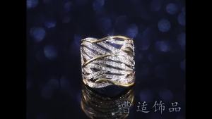 Huitan Hai Tông Màu Nhẫn Nữ Khoét Hở Hình Dạng Hình Học Trang Sức Thời Trang Dành Cho Nữ Dự Tiệc Phụ Kiện Kim Loại Đính Đá Cubic Zirconia