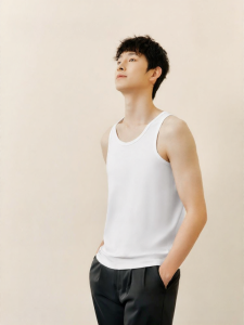 THREEGUN | Luxury Softness High-count Long-staple Cotton Comfortable Breathable Mens Vest